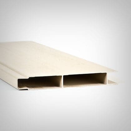 Image of white PROForms 12-inch Fiberglass Reinforced Plastic building panel.