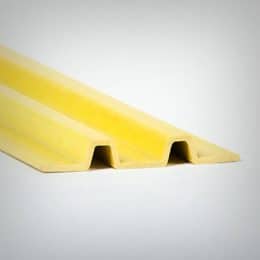 Image of safety yellow PROForms Fiberglass Reinforced Polymer toe plate.