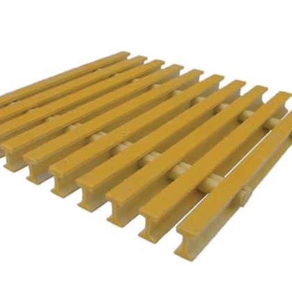 Image of yellow PROGrate Fiberglass Reinforced Plastic I-Bearing Bar, I-10-60 grating.