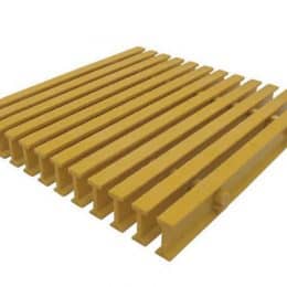 Image of yellow structural fiberglass 15-40 I Bearing Bar grating.