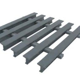 Image of grey 10-50 Fiberglass Reinforced Plastic T Bearing Bar grating.