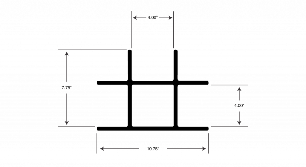 FRP Center Columns Structural Center Column Shapes, Fiberglass Profiles
