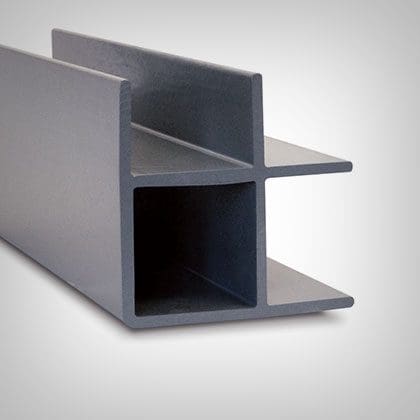 Image of grey PROForms structural fiberglass corner column.