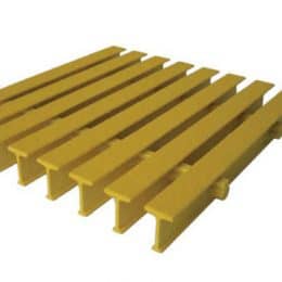 Image of yellow structural fiberglass 15-33 T Bearing Bar grating.