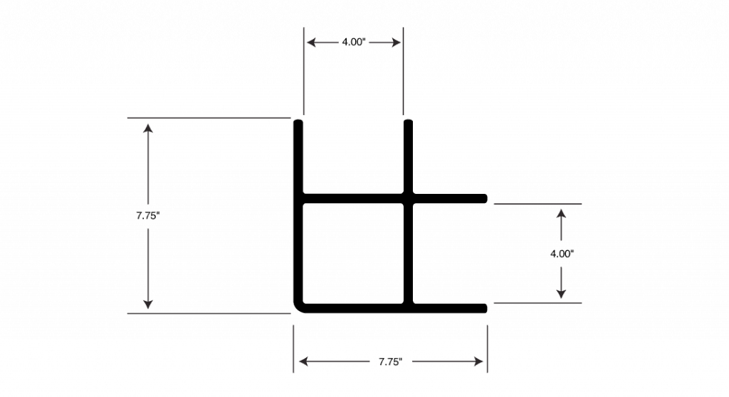 FRP Corner Columns | Structural Corner Column Shapes, Fiberglass Profiles