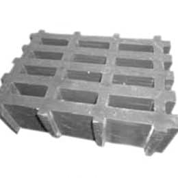 Image of grey 2 X 1 X 2 inch high load capacity FRP molded grating.