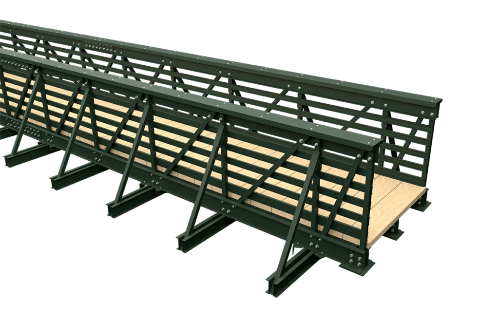 3D rendering of a ReadySpan bridge with 