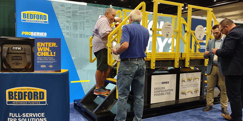 Bedford Shows FRP Platforms, Grating for Supply Chain Facilities
